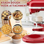 K5ADH Dough Hook for KitchenAid 6 Quart Bowl-Lift Stand Mixer, Dough Hook Replacement for KitchenAid Professional 600 Series Mixers, White