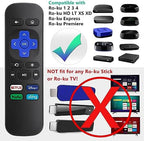(2 Pack) Replacement Remote Control for Roku Express, for Roku Premiere, for Roku Box, for Roku Player, for Roku 1 2 3 4 -【NOT for Stick or TV】