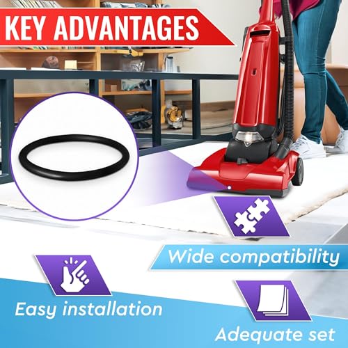 6Pcs Sanitaire Vacuum Belts - Commercial Vacuum Cleaner Belts Sanitaire Commercial Vacuum Belt Sanitaire Sc679 Belt Replacement Belt for Commercial Vacuums - Black Belt Vacuum Cleaner Belt Rubber Belt