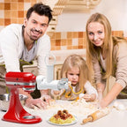 Pasta Maker Attachment for Kitchenaid Stand Mixer with 6 Different Shapes of Pasta Outlet, Durable Kitchenaid Accessories and Attachments, Dishwasher Safe