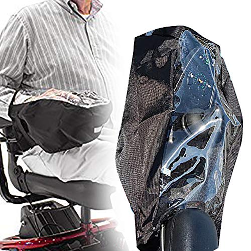 Power Wheelchair Joystick Protector Cover, Waterproof Electric Wheelchair Arm Joystick Cover, Wheelchair Control Protector Covers with Adjustable Strap(Black)
