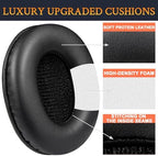 SOULWIT Earpads Replacement for Sony MDR-7506 MDR-V6 MDR-V7 MDR-CD900ST Monitor Headphones, Ear Pads Cushions with Softer High-Density Foam - 7506 PL Black