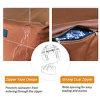 NettyPro Outdoor Patio Cushion Storage Bags Water-Resistant Large Storage Bag with Zipper and Handle for Patio Furniture Cushion Christmas Tree 7.5 Ft, 50 x 15 x 25 Inch, Brown
