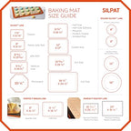 Silpat Premium Non-Stick Silicone Baking Mat, 3/4 Sheet, Cream