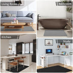 Office Chair Mat for Hardwood Floor&Tile,55"x35" Anti-Slip Desk Chair Mat,Low-Pile Mat,Multi-Purpose Hardwood Floor Protector for Office,Home (Light Grey, 35 * 47IN)