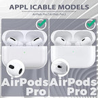 Seltureone 4 Pairs Replacement Ear Tips for Airpods Pro/Airpods Pro 2 with Noise Reduction Hole, Non-Slip Soft Silicone Airpods Pro Replacement Ear Tips with Portable Storage Box - Large