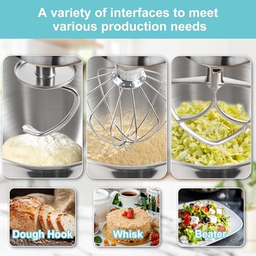 IAGREEA 5 Quarts Stainless Steel Bowl Fits For KitchenAid 4.5-5 QT Tilt-Head Stand Mixer, 304 Mixer Bowl With Handle, Replacement Mixing Bowls, Heavy Duty, Large Capacity Dishwasher Safe, Easy Clean