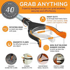 EZPIK 40" Foldable Grabber Reacher Tool for Elderly - Grabbers for Elderly Grab It Reaching Tool Heavy Duty Pickup Stick - Trash Picker Upper Grabber for Reaching Aids, Unger Pinchers Grab Tool 100cm