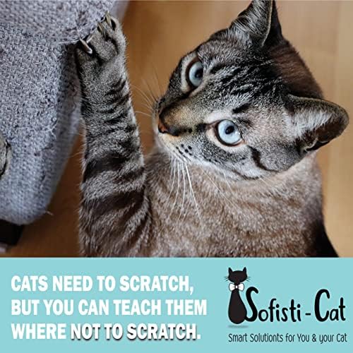 Sofisti-Cat Training Tape, Cat Tape for Furniture, Cat Scratch Deterrent for Furniture, Keep Cats from Scratching Furniture with Our Double -Sided Tape Cat Repellent