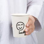 RACETOP [300 count ] Paper Coffee Cups 8 oz, Disposable Coffee Cups, Hot Beverage Cups, Ideal for Pub, Party, Office White