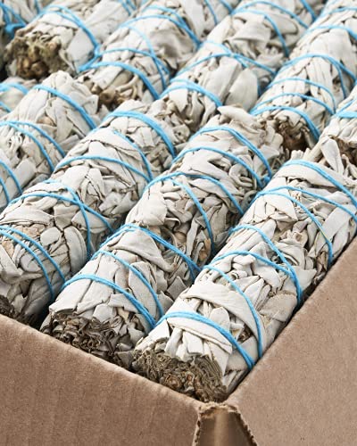 20 White Sage Smudge Sticks ~ Sustainably Grown Sage Bundles for Smudging, Smudge Kit, Ceremony, Spiritual Use, Home & Office Cleansing or Smoke Cleanse (20 Pack)