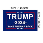 Jayus 3Ply 200D Donald Trump For President 2024 Flag 3x5 Outdoor- Double Sided Take America Back (TAB) Trump 2024 Flags Banner with 2 Brass Grommets
