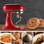 5 QT Dough Hook for KitchenAid Mixer, Stainless Steel Spiral Dough Hook Attachment for KitchenAid 4.5-5 Qt Tilt-Head Stand Mixers, Replacement Bread Hook Fits Models K45, KSM90, KSM150