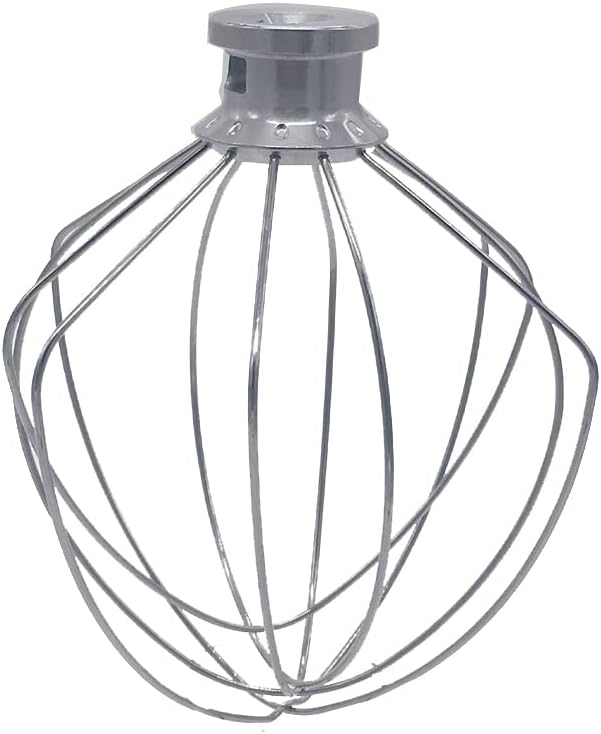 Replacement Bowl-Lift 6-Wire Whip,Compatible with KitchenAid Lift Stand Mixers Fits models K4, K5, KP50, KSM5, KSM50, KSM500PS,KSM450，KV25G and KP26M1X，The same style as KN256WW.(6 Quart)