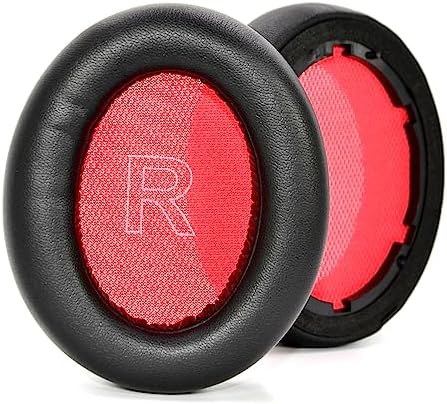 Life Q10 Ear Pads Replacement Ear Cushion Foam Soft Earpads Compatible with Anker Soundcore Life Q10 / Q10 BT/Life 2 NEO Bluetooth Headphones Ear Cushion (Black/Red)