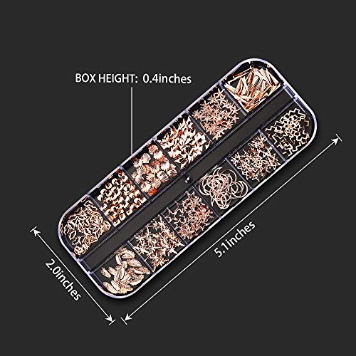 Artdone 12 boxes Nail Rhinestones,Nail Gems Nail Diamonds,Nail Art Studs Nail Crystals Nail Sequins for Nails Kit with 1 Tweezers and 3 Pen for Nail Art Supplies Accessories……