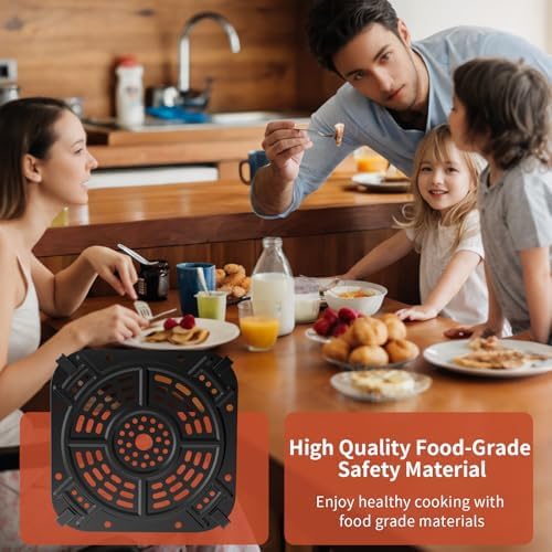 Air Fryer Replacement Tray for Ninja AF141, Air Fryer Accessories, Non-Stick Grill Pan for Ninja AF141, Dishwasher-Safe Replacement Parts