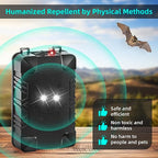 2 Pcs Under Hood Rodent Repeller with Strobe Light & 3 Power Supply Methods, Professional Ultrasonic Mouse Repellent Rat Squirrel Deterrent for 12V Cars Trucks RV Engine Bay Warehouse Attic