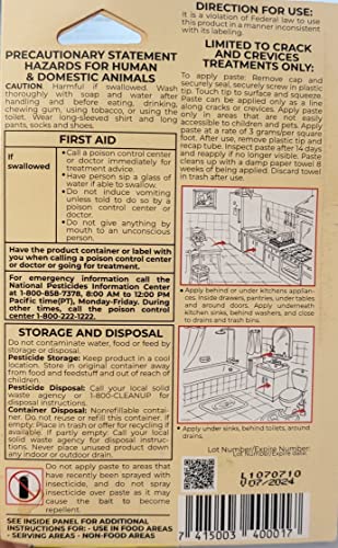 Cuckol Bait Ready to use, Kills All Cockroaches Including The German one, odorless, Safe use for People and Pets, Natural attractants Placed in Kitchen and Furniture, Long time Without Cockroaches