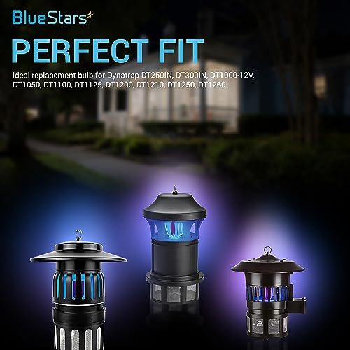 BlueStars Premium Quality 7W 41050 Replacement UV Light Bulbs for Indoor DynaTrap Models DT1050 DT1100 DT1210 DT1250 DT1260-4 Pin Base, 1/2 Acre - Pack of 4
