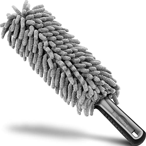 Relentless Drive Professional Car Duster Brush - Interior New Car Accessories for Women & Men - Lint & Scratch Free