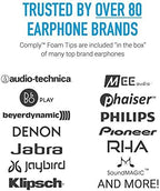 Comply Memory Foam Replacement Earbud Tips for Beats Powerbeats Pro, Beats Flex, Beats X, Powerbeats 1, 2, 3| Ultimate Comfort, Secure Fit, Superior Noise Isolation | Black, Medium (3 Pairs)