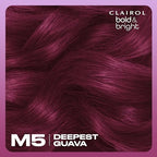 Clairol Bold & Bright Permanent Hair Dye, M5 Deepest Guava Hair Color, Pack of 1