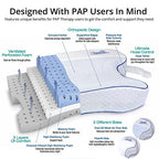 Contour CPAPMax Pillow 2.0 w/Navy Pillowcase