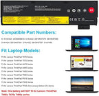 01AV423 01AV452 Laptop Battery Replacement for Lenovo ThinkPad T570 T580 T470 T480 P51S P52S TP25 A475 A485 01AV422 01AV424 01AV490 4X50M08810 SB10K97579 SB10K97580 SB10K97581 SB10K97597 - 11.4V 24Wh