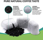 Cuisinart Compatible Activated Charcoal Water Filter Replacement - Universal Fit All Cuisinart and Braun Coffee Makers - Pure and Refresh Taste (12 Pack)