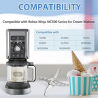 Paddle Compatible with Ninja Ice Creami Makers NC501 Series, Ice Creami Replacement Blade,Replacement Parts Accessories Compatible with Ninja NC500, NC501, NC501H, NC501HBL, NC501HGN and CN501CO