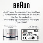 Braun - Replacement Wall Charger for Braun Shavers Series 1 3 5 7 9 - Part-No.: 81719643 - Type/Tipo 492-5214/492-5217 - 12V 400mA Wall Power Adapter (Type 492-5214, Black)