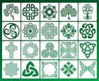 NEGLEX Celtic Knot Stencils, Traditional Irish Designs, 6 X 6 Inch Reusable Mylar Stencil for DIY Crafts and Decorations, Celtic Stencil for Painting On Wood, Fabric, Walls, and More 20PCS