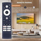 RIVIERA ERF3S90H Replacement Voice Remote Control for Hisense Smart Google TV Model 43A6H 50A6H 55A6H 65A6H 75A6H 50U6H 55U6H 65U6H 75U6H 65U8H 75U8H with 6 Shortcut Keys