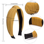 Womens Boho Headbands 12 Pack VELSCRUN Knotted Elastic Turban Bandeau Wide Hair Bands/Accessories for Washing Face
