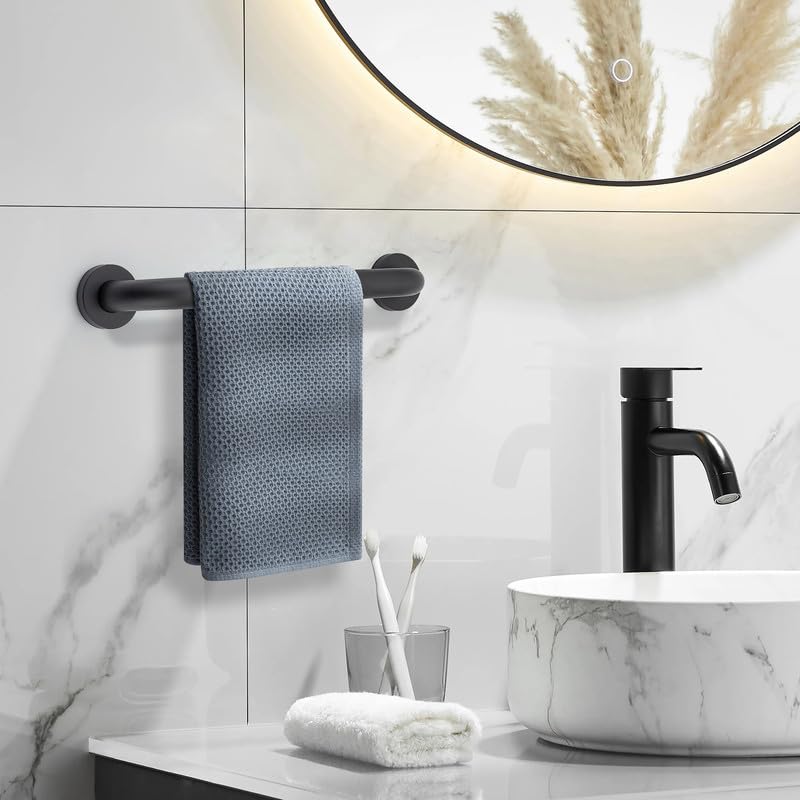 Grab Bars for Shower, 2 Pack 16-Inch Anti Slip Shower Handles for Elderly, Safety Shower Grab Bar, Stainless Steel Handicap Grab Bars for Bathroom (Black 1" Diameter)