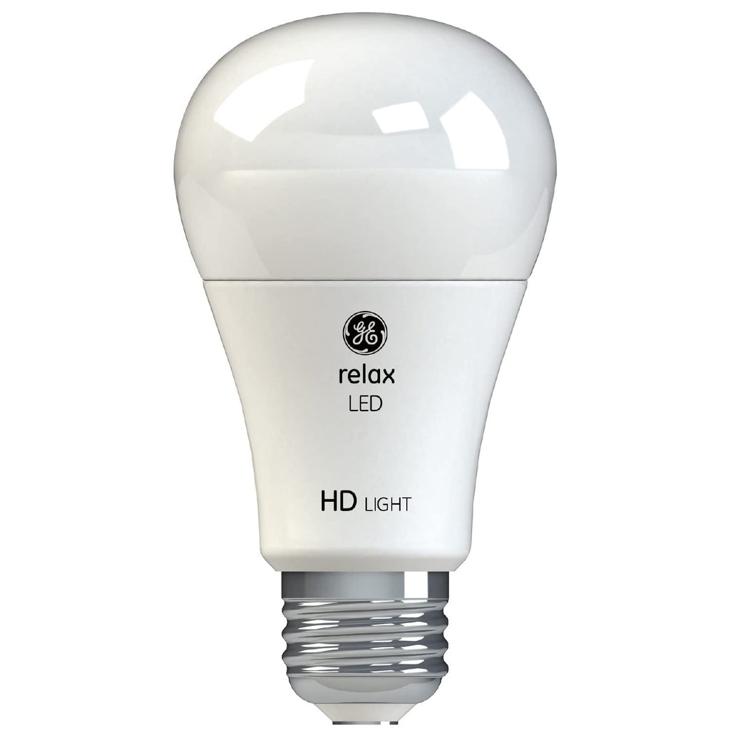 GE Relax LED Light Bulbs, 60 Watt, Soft White, A19 Bulbs, Great Christmas Gifts for Men, Holiday Gift for Women, Perfect Dad Gifts (4 Pack)