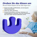 SMERPHOX Patient Turning Device U-Shaped Pillow PU Leather Flannel Anti-Decubitus Bedsore Paralyzed Patient Shift Nursing Tool for The Elderly Bed Care Products Helping The Elderly Turn Over Large