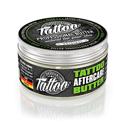 believa Tattoo Aftercare Butter - Tattoo Balm for New & Older Tattoos - Vegan Healing Cream | 3.38 oz