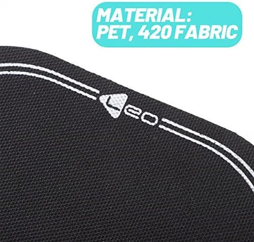 SUPVOX 2 Pcs Bass Drum Single Pedal Patch: 6.1 x 3.5 Inch Self-adhesive Drumhead Mute Pad - Percussion Instrument Accessories, Black Drum Patch for Replacement Kick Drum