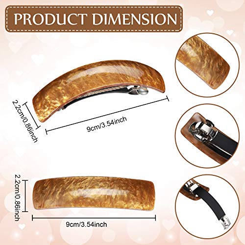 WILLBOND 6 Pcs Hair Barrettes for Women Hair Clips Womens Accessories Large French Pin Retro Clasp, 6 Colors(Classic Pattern)