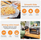 Air Fryer Basket for Breville Smart Oven Air Fryer Pro,Food Grade Steel Mesh Baskets Accessories Tray 16.5D x 11.8W x 0.5H inch, Stainless Steel Mesh Baskets Air Fryer Accessories
