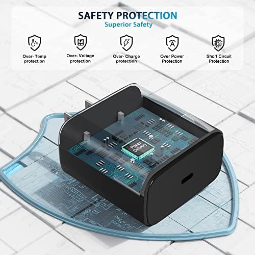 2025 New 45W Super Fast Charger USB C Android Phone Charger Fast Charging Replacement for Samsung Galaxy S25/S25 Ultra/S25+/S24 Ultra/S24/S24+/S23 Ultra/S23/S22/S20/S21/Note 10,Galaxy Tab, 6ft C Cable