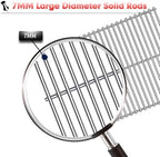 BBQ Grill Grates Replacement for Cuisinart Gas Grill CGG-200, CGG-220, CGG-240, Stainless Steel Cooking Grate Grids Gas Grill Parts Accessories 18 Inch for All Foods Portable Gas Grillls