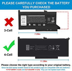 TREE.NB 60Wh F3YGT Replacement Laptop Battery for Dell Latitude 12 7000 7280 7290 13 7380 7390 P29S002 14 7480 7490 P73G002 E7480 E7280 E7290 DM3WC DM6WC 2X39G KG7VF V4940 451-BBYE 453-BBCF