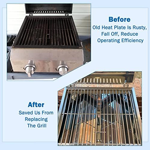 Adviace Grill Replacement Parts for Cuisinart CGG-306, Nexgrill 820-0033 820-0007B 820-0015 820-0007 820-0007G, Megamaster 820-0033M, Replacement 306-20133 820-0033-05 Flame Tamer, 2-PACK