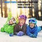 findway Kids Ski Goggles, Kids Snow Snowboard Goggles for Boys Girls Youth OTG