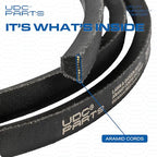 UDC Parts Snow Blower Auger Belt 47846 / Aramid Cord / 114.00 inches/for Craftsman 48624837 48624838 Snow Thrower