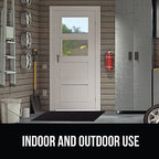 Gorilla Grip Ultra Absorbent Moisture Guard Doormat, Absorbs Up to 5.7 Cups of Water, Stain and Fade Resistant, Spiked Rubber Backing, All Weather Mats Capture Dirt, Indoor Outdoor, 35x23, Beige