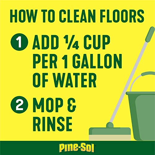 Pine-Sol All Purpose Multi-Surface Cleaner, Original Pine, 60 Ounces Each (Pack of 2) (Package May Vary)